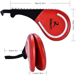 Protège-tibias de Taekwondo en cuir de vachette respirant, écologique, léger, avec prise en main facile, unisexe - Product Image 6