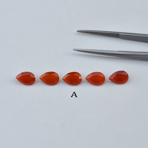 Piedra Preciosa Suelta de Ónice Rojo Natural de 6x8 mm, Corte Facetado en Forma de Pera, Lista para Comprar, Joyería de Plata y Oro del Proveedor, Productos Nuevos en Tendencia - Product Image 4