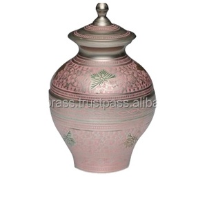 High Quality Metal Brass Cremation Decorative Urns Funeral Cremation Urn Premium Solid Brass Cremation Urn - Product Image 1