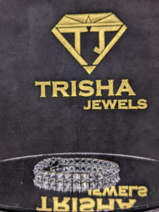 Bracelet tennis en moissanite de qualité supérieure, coupe ronde brillante classique, argent 925 avec certification IGI, plaqué argent pour unisexe - Product Image 1