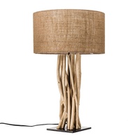 Lampes de table en bois Art déco modernes avec couleur personnalisée, éclairage élégant pour la décoration de la maison, des restaurants et des hôtels par NINNET Thaïlande