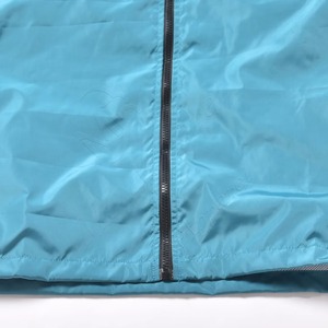 Chaqueta Deportiva Azul con Capucha, Cortavientos, Cierre de Cremallera, Ligera, de Poliéster, Corte Regular, Color Sólido, Elegante - Product Image 6