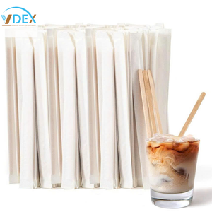 Agitadores de Café de Madera, Agitadores de Café Desechables, Palitos para Agitar Café y Cócteles, Naturales y Biodegradables - Product Image 1