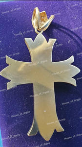 Collier pendentif en forme de croix de Jésus avec diamants, bijou religieux glacé, cadeau pour homme et femme - Product Image 4