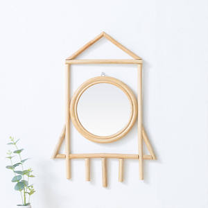 Adorno de pared artesanal con forma de cohete, decoración de ratán para niños, material ecológico para la decoración interior de la habitación infantil. - Product Image 1