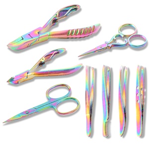 Herramientas de belleza con logotipo personalizado al por mayor, lujosos instrumentos de acero para manicura y pedicura, cortaúñas para cutículas, tijeras para bebés - Product Image 2