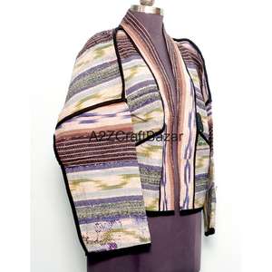 Chaqueta Acolchada Reversible Vintage Hecha a Mano para Mujer, 100% Algodón, con Estampado Floral, Suave y de Secado Rápido para Primavera, Invierno y Otoño - Product Image 4