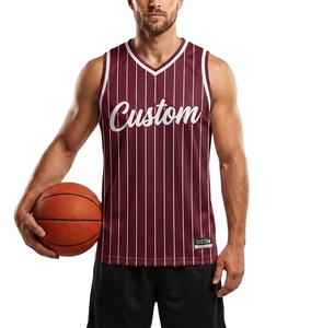 Maillots de basket personnalisés pour clubs et écoles – Maillots d'équipe de basket sans manches sublimés de qualité supérieure - Product Image 1