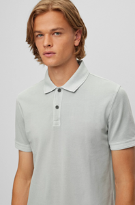 Premium Quality Wholesale Customizable Slim Fit Solid Short Sleeve Breathable Pique Men's Cotton for Shirts Golf Streetwear - Product Image 6