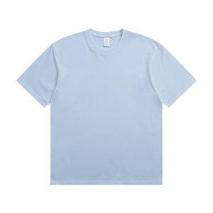 เสื้อยืดสตรีทแวร์แบบถักเนื้อหนา 280 กรัม ผ้าฝ้าย 100% ทรงโอเวอร์ไซส์ ยูนิเซ็กซ์ สีพื้น ย้อมสีเรียบๆ รับผลิตตามสั่งขายส่งแบบ OEM - Product Image 6