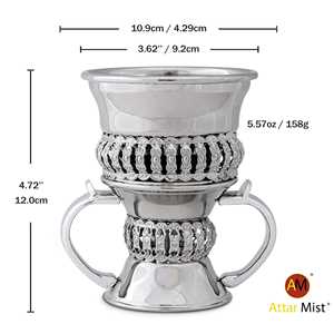 Premium Arabic <b>Bakhoor</b> Incense Burner Royal Finish for <b>Oud</b> Chips Creating Rich Home Fragrance Elegant Atmosphere Religious 100% - Product Image 3