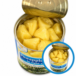 Deeply Sweet Wholesale Price Hot Sale Made In Vietnam <b>Pineapple</b> Pieces in <b>Light</b> Syrup Customized Packaging - Product Image 3