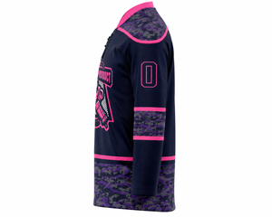 Maillots de hockey sur glace personnalisés 100% polyester à séchage rapide Fabricant et fournisseur de maillots de sport personnalisés Maillots de hockey d'équipe personnalisés - Product Image 3