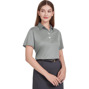 Chic <b>Women</b> <b>Polo</b> <b>Shirt</b> Short Sleeve Slim Fit Collared Top Elegant Button Detail Stylish Fashion <b>Polo</b> <b>Shirt</b> - Product Image 5