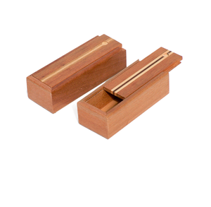 Coffret à stylos en bois pour cadeaux d'affaires, organiseur de bureau, papeterie de bureau de haute qualité, étui de luxe en laiton et bois pour stylos - Product Image 3