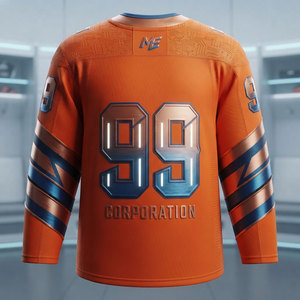 Factory Directly Custom Ice Hockey Uniform Set Sublimated Flag Short Sleeve Jersey Made for Brands Teams Clubs - Product Image 2