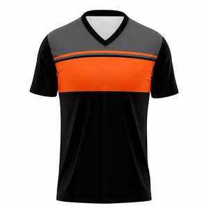 Camisetas de Manga Corta con Cuello en V Unisex de Malla de Jersey 100% Poliéster de Alta Calidad, Ecológicas, de Secado Rápido, con Impresión Personalizada al por Mayor - Product Image 3