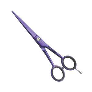 Tijeras de peluquero de acero inoxidable de dientes planos, logotipo personalizado, impresión en Color, tijeras de corte de pelo de salón de belleza ecológicas, servicio OEM - Product Image 1