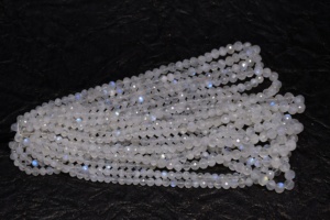 Cuentas facetadas de piedra lunar arcoíris - Para la elaboración de joyas - Product Image 4