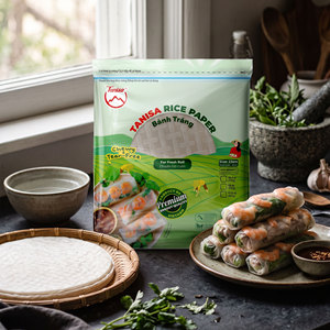 Papel de Arroz Vietnamita para Rollitos Frescos – Directo del Fabricante, FSSC, HALAL, ISO, HACCP, Suministro Global para Servicios de Alimentos - Product Image 1