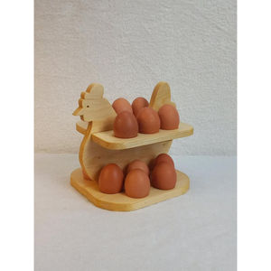Wood <b>Egg</b> Holder Storage Container Durable <b>Eco</b>-Friendly Dishwasher Freezer Safe for Kitchen Refrigerator Wholesale Bulk Supply - Product Image 4