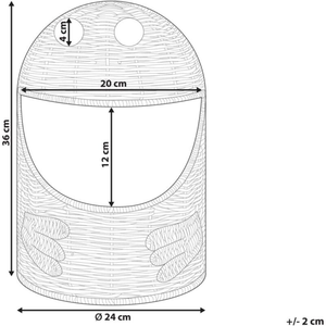 Cesta de Almacenamiento de Juguetes de Ratán Tejido con Diseño de Rana Adorable, Organizador de Artículos para Habitación Infantil/Dormitorio, Venta al por Mayor - Product Image 4