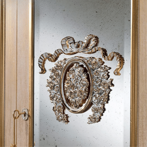 Armoire Royale Européenne de Luxe, Durable, Antique, 6 Portes, en Acajou Massif Sculpté à la Main, Double Miroir pour Chambre, Villa, Hôtel - Product Image 5