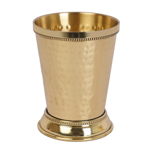Taza de Latón para Mint Julep, Hecha a Mano, Taza de Cóctel de Metal Clásica, Taza de Latón Vintage para Beber, Utensilios de Bar para el Hogar, Bar, Restaurante y Hotel - Product Image 4
