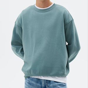 เสื้อสเวตเชิ้ตสีพื้นสำหรับผู้ชาย เสื้อผ้าลำลองสำหรับฤดูหนาว เนื้อผ้านุ่มแบบฟลีซ เหมาะสำหรับใช้ในชีวิตประจำวัน - Product Image 1