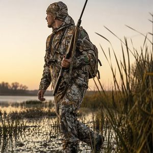 Ensemble veste et pantalon de chasse camouflage pour homme, vêtements d'extérieur imperméables en softshell, vêtements d'automne - Product Image 6