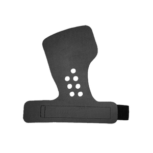 Agarraderas de Neopreno para Palma de la Mano con Correa Ajustable para Ejercicio y Fitness, Color Negro con Ribete Amarillo - Product Image 2