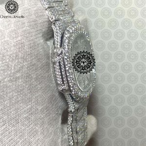 Reloj de Moda de Lujo para Mujer Charm Jewells, Caja de Acero Inoxidable, Bisel con Diamantes, Movimiento de Cuarzo Analógico, Esfera de 38 mm - Product Image 3