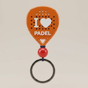 Durable Promotional Gift Item Customized Logo Available <b>Personalized</b> Custom Size Rubber Padel Racket <b>Keychain</b> 2D Embossed Design - Product Image 4