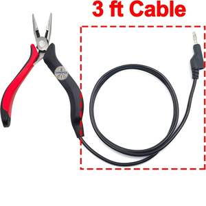 Pince à sertir en acier inoxydable pour la fabrication de bijoux (bracelets/DIY) – Légère, travail fluide, câble sécurisé de 3 pieds - Product Image 5