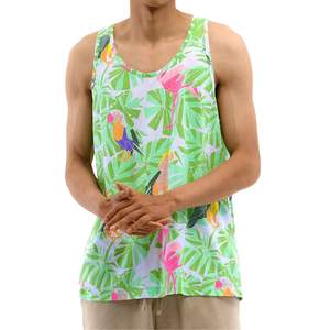 Débardeur de sport respirant et à séchage rapide pour hommes, personnalisable en gros, idéal pour la gym et le fitness, sans manches, avec sublimation - Product Image 3