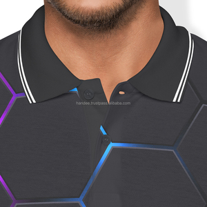 Camisetas Polo de Golf para Hombre al por Mayor, OEM ODM, Bordadas, de Poliéster y Spandex, Tallas Grandes, Tejidas, con Estampado, Transpirables - Product Image 2