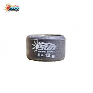 Kit de rouleaux CVT en laiton SUN RACING WRL2015-13 20x15mm 13G Neuf pour PCX CLICK125I SKYDRIVE125 Fabriqué à Taïwan 6 pièces - Product Image 3