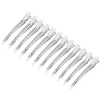 Pinces à cheveux personnalisées avec logo, pinces à bec de canard, pinces à cheveux de salon, pinces à griffes métalliques pour accessoires capillaires, outils et kits d'extensions de cheveux