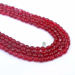 Mahir Ruby Designer Groom Kantha Fine Beaded Necklace - Product Image 4