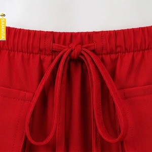 Jupe cargo brodée personnalisée SAMAVIA pour femme, décontractée, taille élastique, cordon de serrage, multi-poches, séchage rapide, légère, pour l'extérieur - Product Image 4