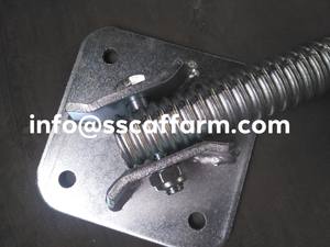 Thiết kế hiện đại có thể điều chỉnh vít <span class=keywords><strong>Jack</strong></span> thép mạ kẽm giàn giáo với xoay tấm cơ sở - Product Image 6