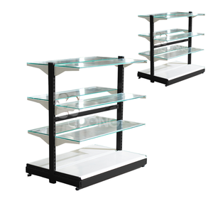 Étagères en verre de style moderne avec hauteur réglable et montage facile pour supermarchés, pharmacies et magasins de détail - Product Image 1