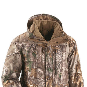 Veste de chasse imperméable à capuche pour homme, coupe-vent, chaude pour l'hiver, en polyester, avec logo personnalisé - Product Image 3