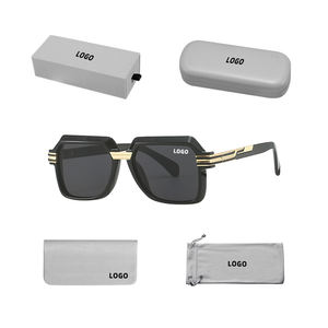 Gafas de Sol Retro Clásicas con Marco Irregular para Hombre y Mujer, Estilo Europeo y Americano, Patillas Metálicas, Modernas y a la Moda - Product Image 6