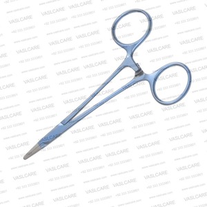 Portaagujas de Titanio Halsey de 5 Pulgadas con Punta de Diamante, Carburo de Tungsteno, para Microcirugía, Cirugía Plástica, Instrumento de Sutura de Vaslcare - Product Image 2