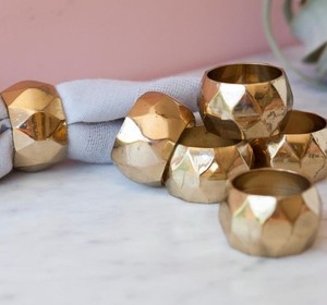 Antique Finished Brass Napkin Rings & Holders <b>Modern</b> Luxury Eco-Friendly Durable Wedding Party Home <b>Dining</b> Tabletop Accent - Product Image 2