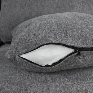 Divano Sezionale a U da 277 cm con Letto Estraibile, Due Porte USB, Chaise Longue con Vano Contenitore e Quattro Cuscini per il Soggiorno - Product Image 1