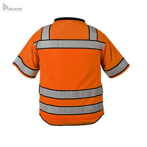 Gilet de sécurité haute visibilité RELEVO INDUSTRIES, norme ANSI classe 2, manches courtes, multi-usages, réfléchissant, vêtements de travail - Product Image 4