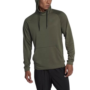 เสื้อสเวตเตอร์มีฮู้ดแขน Raglan,เสื้อฮู้ดแบบสวมศีรษะสีเขียวทหารว่างเปล่าปี2022 - Product Image 1