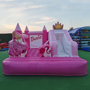 Hot nhỏ <span class=keywords><strong>Inflatable</strong></span> rắn màu hồng vàng Công chúa nhảy lâu đài bouncy nhà trả lại <span class=keywords><strong>Combo</strong></span> - Product Image 4